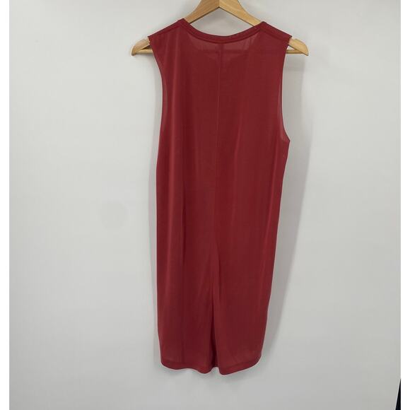 Zyia Tybee Island Mini Tank Dress Sleeveless Modal Tunic Faded Brick Womens L - Picture 5 of 7